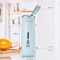 Factory Wholesale 400ML Luxury Drinking School Blue Glass Water Container for Gift