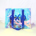 Custom Beach Bag 2024 Wholesale Pvc Shopping Bag Luxury Waterproof Holographic Clear Tote Bags with Logo Women Cosmetic Handbags