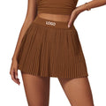 Women's Active Tennis Golf Skort Pleated Athletic Sports Running Waist Pleater Skirt With Inner Pockets Shorts