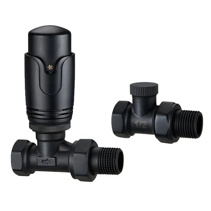 Custom 1/2in 3/4IN 1in Brass Black Trv Central Heating Anthracite Thermostatic Radiator Valve