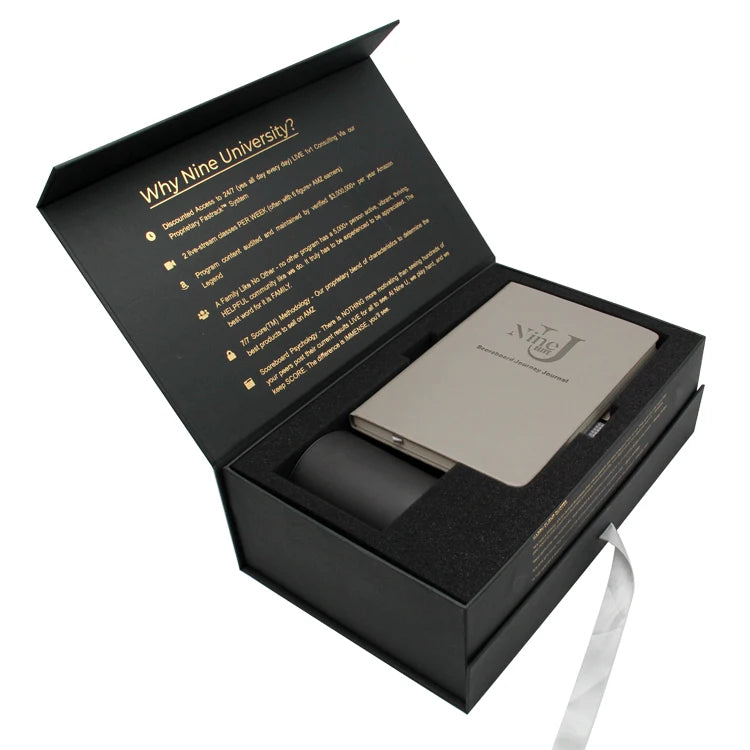 Custom logo Packing Men Birthday Box Gift Set Flat Fold Cardboard Gift Box Magnetic Lid