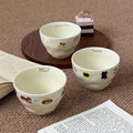 Cartoon Ceramic Bowl Set Household Tableware Kawaii Black Cat Dachshund Dog Bowl Cartoon Cute Rice Bowl Christmas Gift