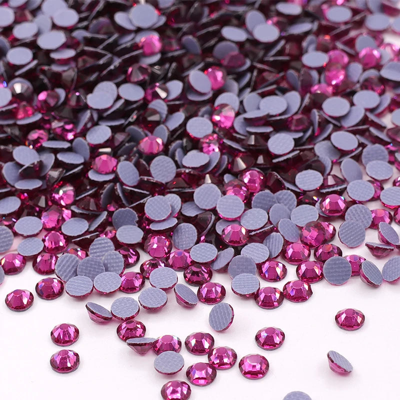 JC Crystal Wholesale SS10 Glass Hot-fix Flatback Rhinestones Bulk  1440pcs Crystal Hotfix Flatback Rhinestones for Garment