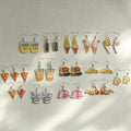 Cute Girl's Earrings Wholesale Acrylic Personality Pizza Ice Cream Burger Pendant Earrings