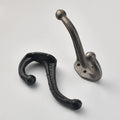 Industrial Vintage Cast Iron Wall Hooks Rustic Door Back Coat Hooks for Heavy Duty Hanging Entryway Bathroom Decor