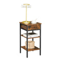 Modern Nordic Iron and Wooden End Table for Living Room Rustic Design Bedroom Sofa Side Furniture Home Furnishing