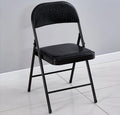 Wholesale Modern Black PU Leather Cover Metal Foldable Frame Office Chairs for Home Office Living Room Hotel School Office