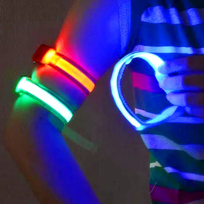 Hot Sale Concert Night Running Reflective Strips Props Lighted Armband Multicolor Luminous Led Bracelet to My Daughter
