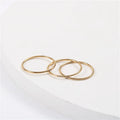Fenny 18K Gold Plated Wholesale Permanent Simple Dainty Fine Mini Diamond Stainless Steel Finger Ring Trendy for Women