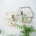 Modern Nordic Style Metal Wall Display Racks Living Room Decor 3pcs Floating Storage Holders for Garage & Bag