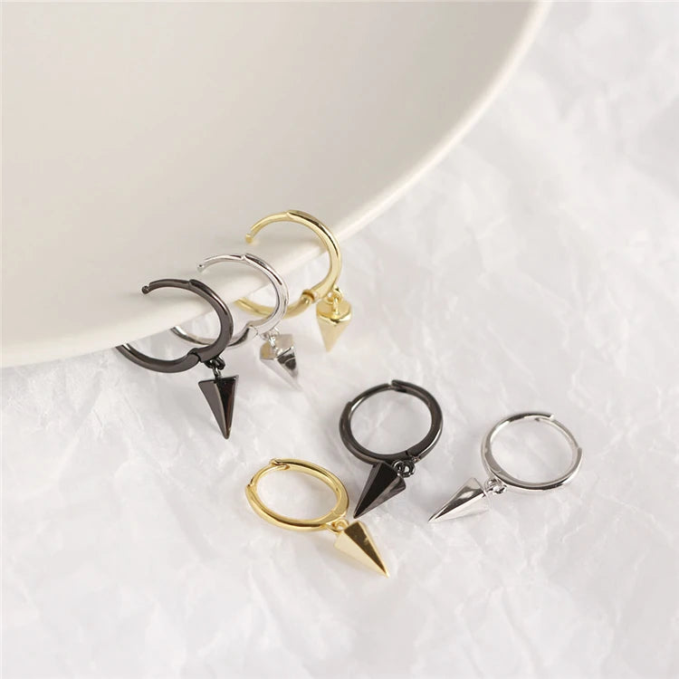 Wholesale Manufacturur Customized Design 925 Sterling Silver Geometry Earrings