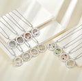 925 Sterling Silver 12 Designs Star Sign Necklace Astrology Colorful CZs Personalized Horoscope Necklace for Women 2025
