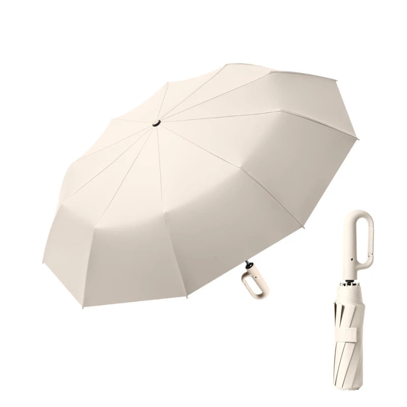 Fully Automatic UV Protection Folding Sun Umbrella with Buckles Wholesale for Sunny and Rainy Days