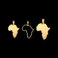 Hot Sell Africa Map Pendant Stainless Steel Travel Charm Women Men Outline Africa Continent Necklace Jewelry