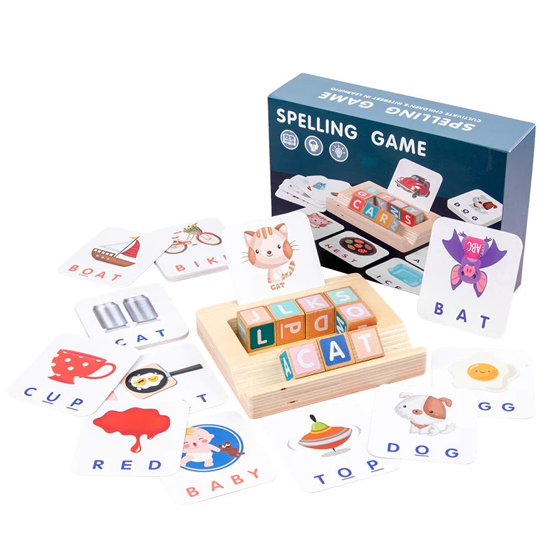 Preschool Children Spelling Learning Toys Children Early Education English Alphabet Spelling Word Game