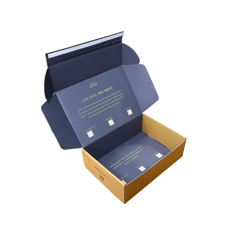 Factory-Price Luxury Printed Eco Packaging Corrugated Paper Cardboard Mailer Custom Logo Matt Lamination Luxury Folder Box