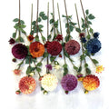 New Arrivals Dahlias Silk Artificial Flowers Dahlia for Home Wedding Decoration