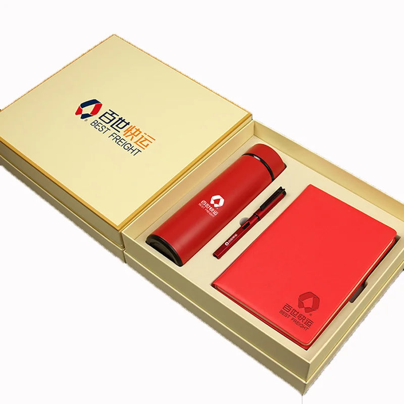 DH Promotional Weekly Daily Planners Notebook and Pen Gift Box Set Custom Logo Printed for Business Christmas Occasions