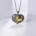 Abiding Fine Jewelry Natural Ethiopia Opal Gemstone Pendant 925 Sterling Silver Wholesale Heart Shape Women Silver Necklace