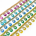 Meetee RC010 6cm DIY Sewing Accessories Colorful Sequin Elastic Lace Trim Ribbon Sustainable for Bags and Home Textile Use