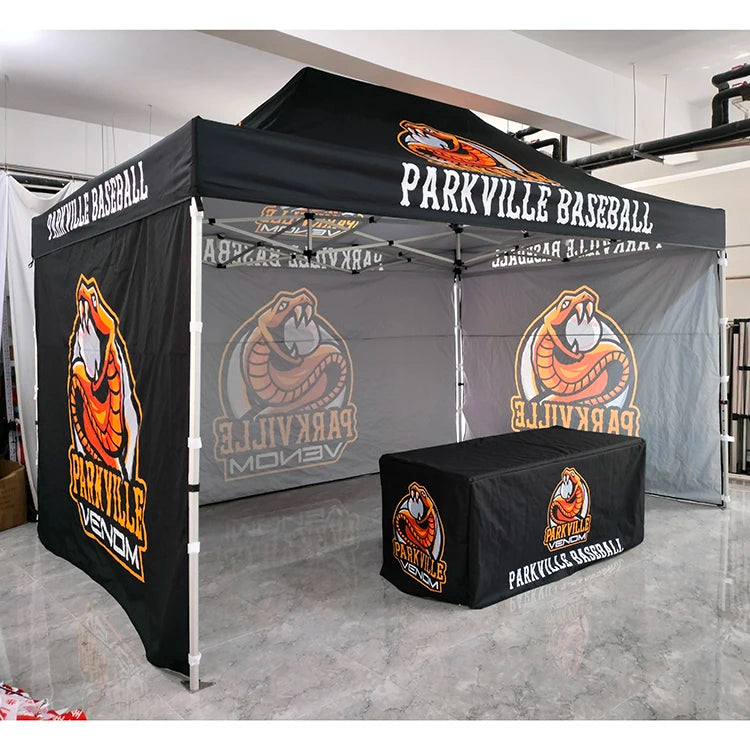 Sunshine School Team Sport Baseball Soccer Football Tent logo Print Custom 10x10 10x20 Canopy