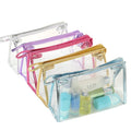 Customized Women Travel Clear Toiletry Wash Bag Portable Transparent Waterproof PVC Makeup Bag