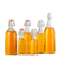 Wholesale 50ml 100ml 250ml 350ml 500ml 750ml 1000ml Glass Bottle Swing Top Glass Bottles with Stopper