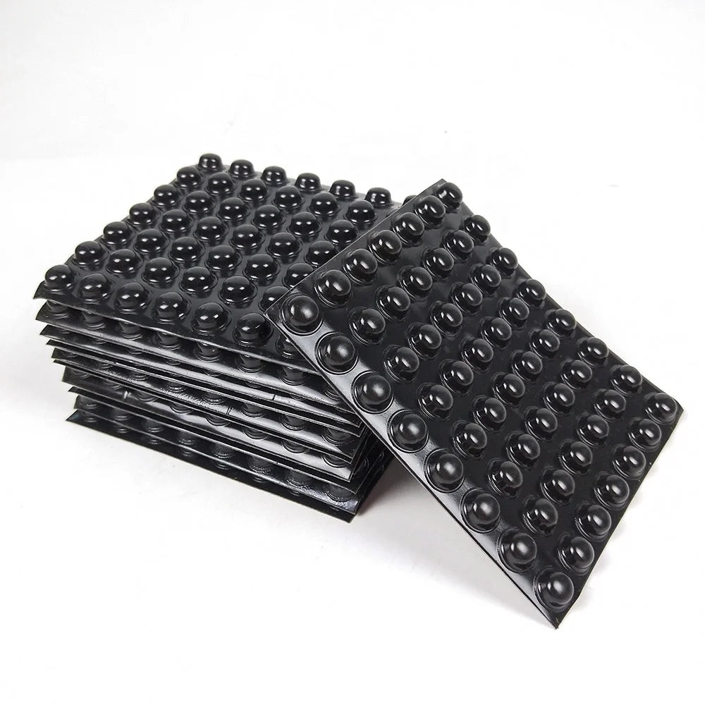 3M Bumpon Protective Product SJ5017 Circular-Hemisphere Black Skid-Resistance Rubber Bumper Feet Pad