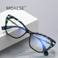 MORESE Model 2107 Computer Anti-Blue Light Full-Rim Butterfly Shape Eyeglasses TR90 Optical Frame Designer Fashion Ready Stock