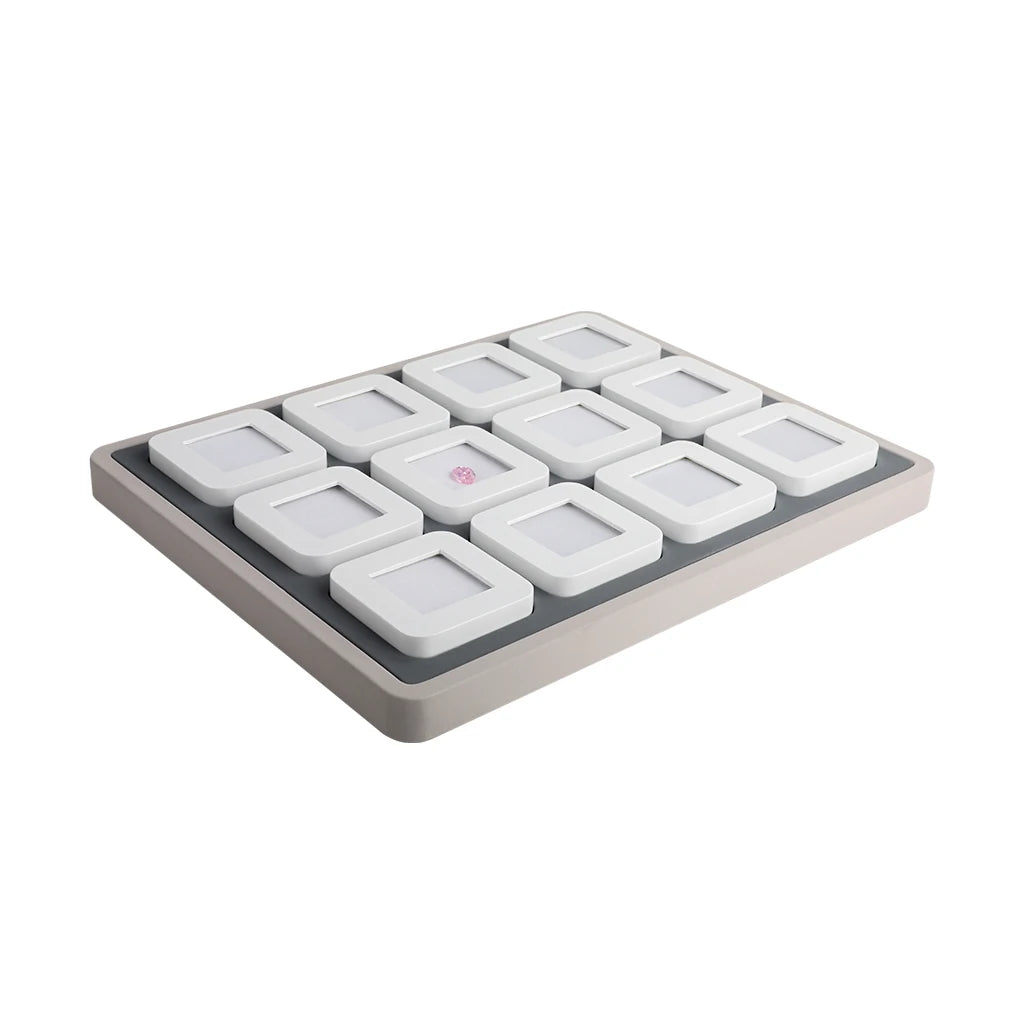 DiKaiTools New Style Gem Box Secure Sophistication Matte Black or White - Deluxe Diamond Boxes DK21676-12