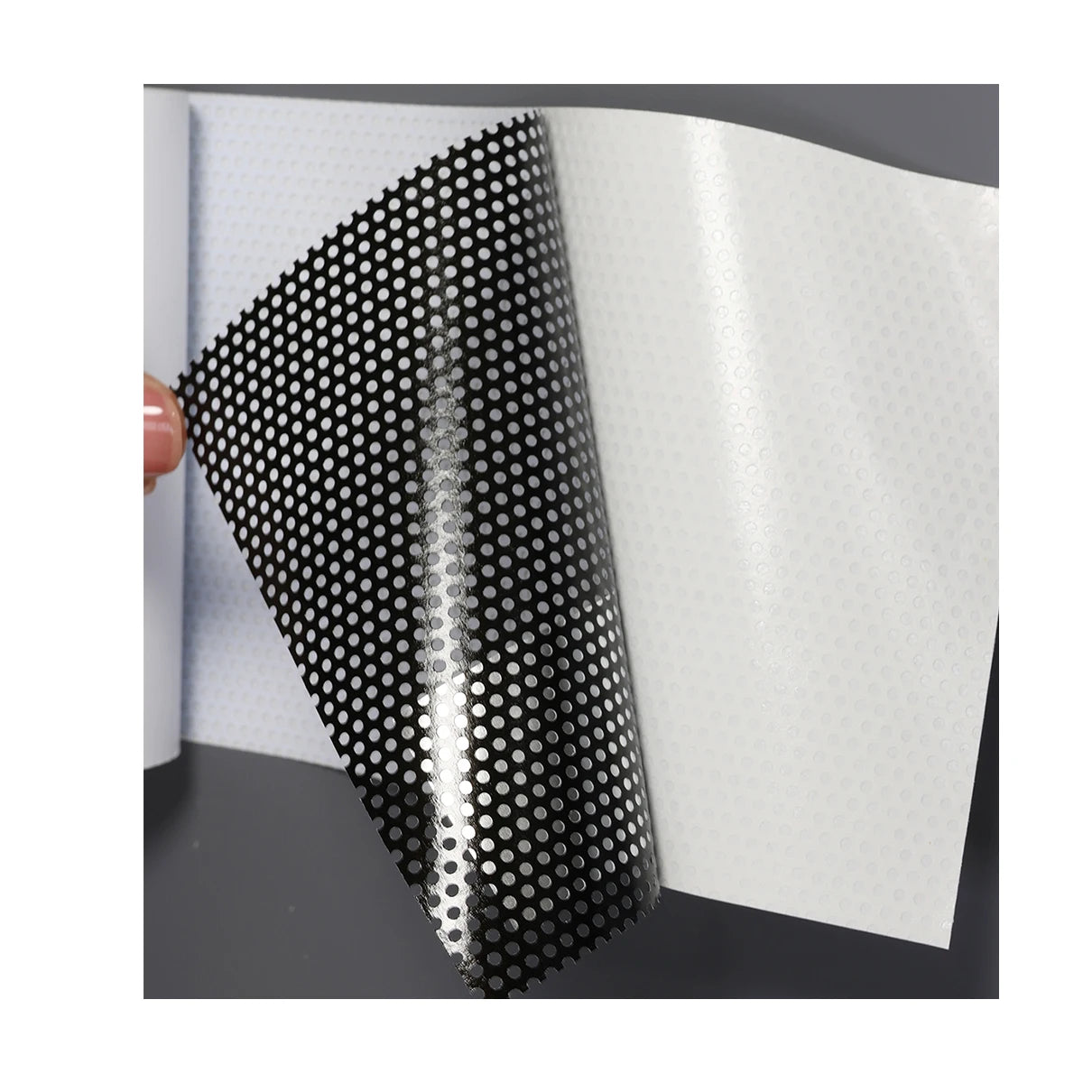 Perforated Vinyl Window Film Covering One Way Vision Sticker Self Adhesive Vinyl Roll