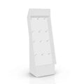 Customized Logo Size Print Retail Display Hooks Cardboard Display Stand With Hook White Sample Hook Display Stand