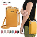 Fashion Mini Shoulder Wallet Credit Card Holder Women Clutch Wallet Purse Bag Cell Phone Luxury Leather Sling Bag