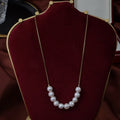 Women's Light Luxury Noble Temperament Freshwater Pearl Necklace 925 Silver Clavicle Rope Chain Wholesale Brass Jewelry