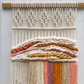Extra Large Modern Boho Knitted Macrame Wall Hanging