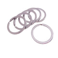 Hot Sale 1 Inch Silver Color Electro Plating Flat Keychain Ring Key Chain Accessories