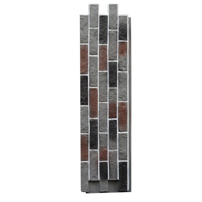 31*113.5 Artificial Stone Polyurethane Stone Outdoor Waterproof Cultural Bricks Wall Decoration Stonepu Stone Wall Panel