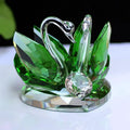 Diy Diy K9 Crystal 3D Laser Animal Figurines Colorful Swan With Custom Name for Wedding Souvenirs Guests Gift