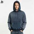 Custom Reversible Distressed Faded Vintage Wash Hoodie for Men