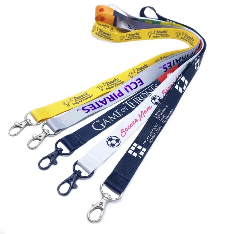 Custom Breakaway Sublimation Keychain Lanyards With Logo Custom Polyester Lanyard