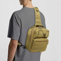 Outdoor Tactical Sling Backpack  Waterproof Motorcycle Chest Pack for Camping & Travel Customizable Nylon Shoulder Bag