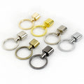 Meetee BF640 25mm DIY Handmade Keyring Luggage Hardware Accessories with Alloy O Ring Buckle D Chain Decorative Keychain Parts