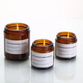 Wholesale 120ml 250ml 8 oz Empty Amber Glass Candle Jar With Lids
