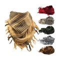 110x110cm Cotton Hiking Scarves Arabian Tactical Scarf Shemagh Tassel for Outdoory Sporty Men Women Bandana Scarf Tactical