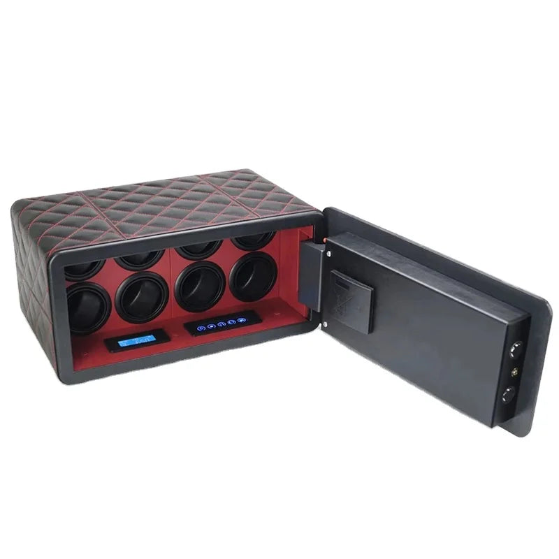 Hottest Luxury Automatic Watch Winder Motor Safe Box with 8 Individually Programmable Rotors 13.15kg CN;GUA