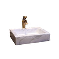 Marble Art Ceramic rectangle Toilet Hand Wash Basins For Bathroom Wash room