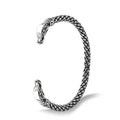 316L Stainless Steel Mens Arm Ring Norse Raven Bangle Bracelet Viking Jewelry