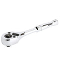 YUHANG 1/4-Inch Carbon Steel Quick Release Ratchet 90-Tooth Chrome Vanadium 150mm 130g 1-Year Warranty Model YHQRW1/4-001 DIY