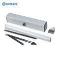 OREDY Modern Design Power Electric Assisted Dual Automatic Swing Door Operator Hotel Opener Smart Glass Door Low Energy Sensor
