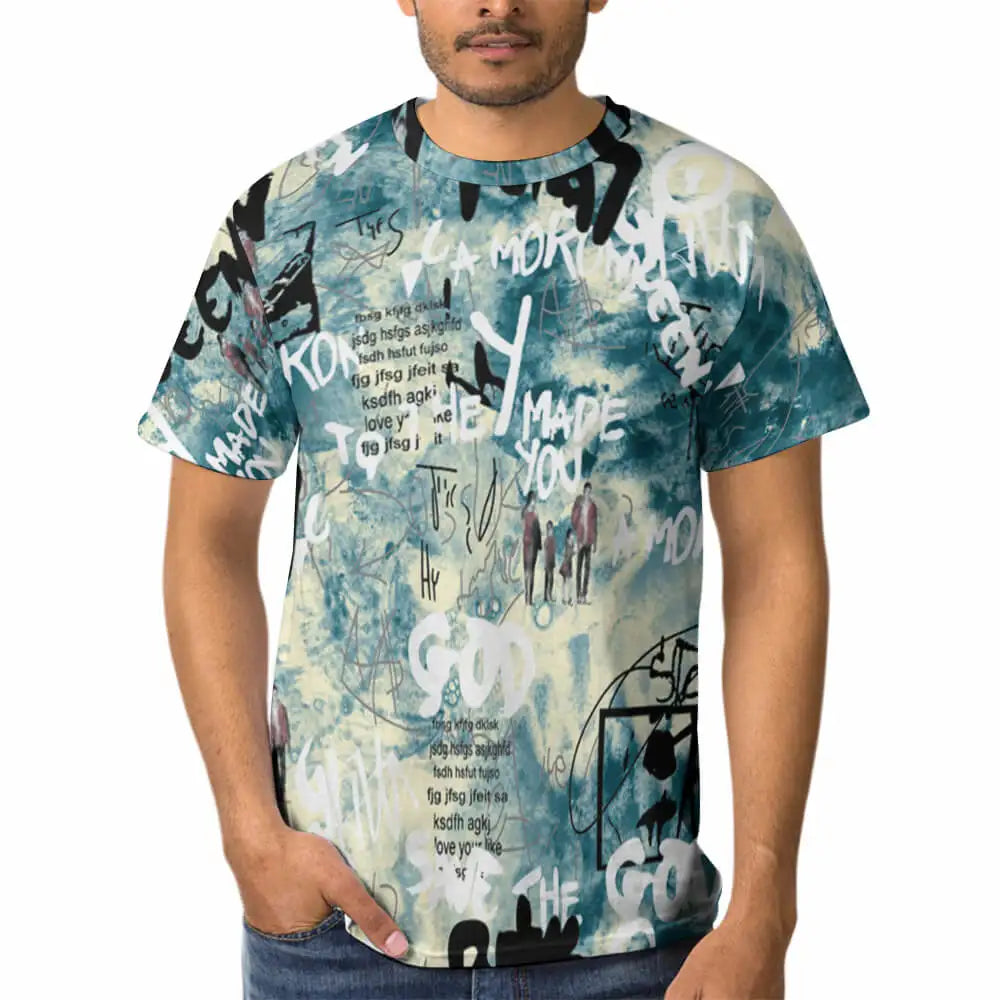 Premium Quality White Round Neck Heavyweight Polyester Active Gym Plain  Oversized Men Acid Wash T-shirt